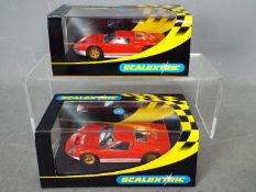 Scalextric - 2 x identical Ford GT40 MkII Collectors Club 2003 editions # C2424.