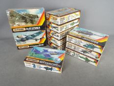 Matchbox - a collection of 11 x unopened 1:72 scale aircraft model kits including # PK-109 Junkers