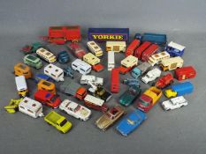 Corgi Toys, Matchbox, Lego - A collection of unboxed diecast model vehicles in various scales.