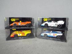 GB track - A grid of 4 x Porsche 917 Spyder models including Milt Minters 1971 car,