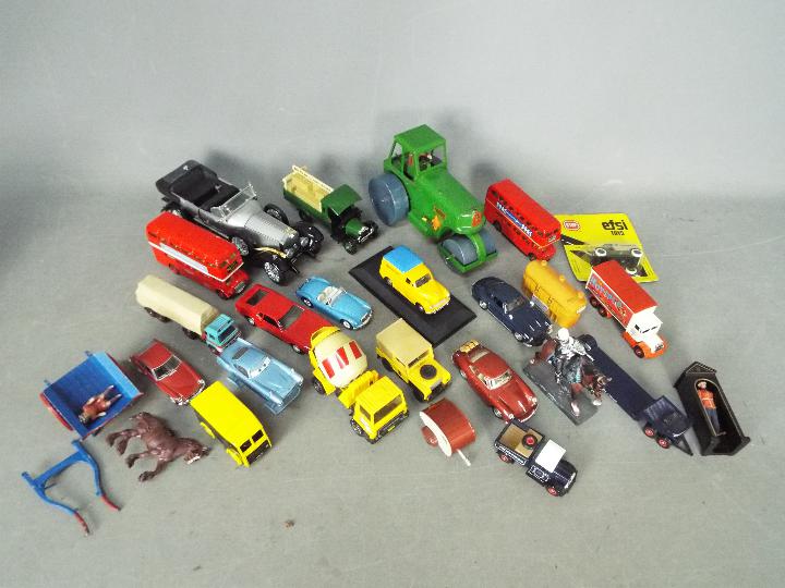 Franklin Mint - Tri-ang - Corgi - A collection of over 20 x unboxed vehicles in various scales