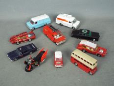 Dinky Toys, Corgi Toys, Gamda Koor Sabra -10 unboxed diecast vehicles.