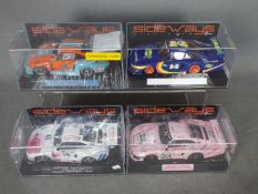 Sideways - 4 x Porsche 935 slot cars including limited edition Gulf car number 145 of only 264
