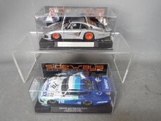 Sideways - 2 x Porsche 935/78 slot cars including limited edition Martini test livery which is