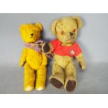 Deans Childplay, Unconfirmed Maker - Two vintage teddy bears.