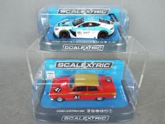 Scalextric - 2 x slot cars,