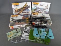 Matchbox - 4 x 1:72 scale aircraft model kits including # PK-402 Wellington MkX/XIV,
