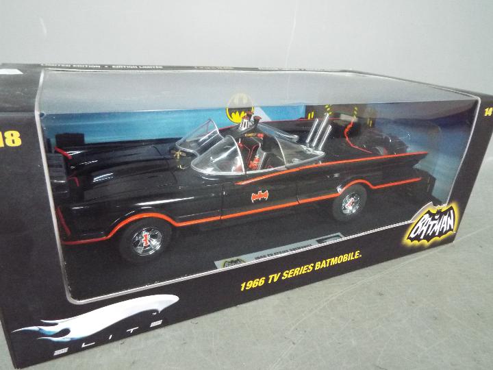 Hot Wheels Elite - A boxed 1:18 scale 1966 TV Series Batmobile. # L7130. - Image 2 of 3