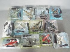 Amer Collection - A fleet of 12 x carded aircraft in various scales including De Havilland Vampire,