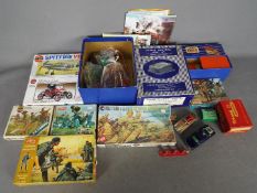 Airfix, Corgi, Dinky, Hornby Dublo - A mixed collection containing boxed model kits,