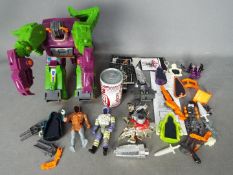 Hasbro, Tomy, Transformers, Zoids - An unboxed collection of vintage Transformers and Zoids.