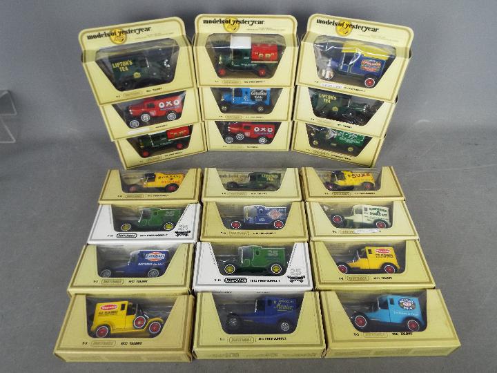 Matchbox - A collection of 21 x boxed Yesteryear vehicles including # Y-5 Talbot van in Ever Ready