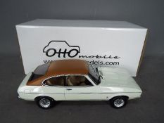 Otto Models - A boxed Ford Capri II Ghia in 1:18 scale resin. Number 1143 of 1500.