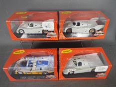 Slot-it - 4 x Porsche Le Mans models including 3 x plain white self assembly models and a 956C in