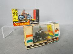 Britains - Two boxed Britains diecast motorcycles in unassociated boxes.