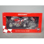 Minichamps - A 1:12 scale Ducati 998 FO2 - Shane Byrne BSB 2003.