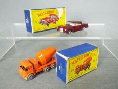 Matchbox, Lesney - Two boxed Matchbox Regular Wheels vehicles. Lot includes #26b Foden Cement Mixer.