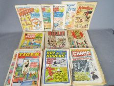 Adventure, Roy of the Rovers, Bullet, Whizzer and Chips,