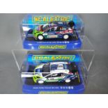 Scalextric - 2 x Ford Focus RS WRC models,