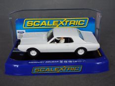 Scalextric - A 1967 Mercury Cougar in plain white finish. # C3443TF.