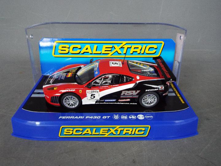 Scalextric - A limited edition Ferrari F430 GT number 5 car in RSV Motorsports livery.