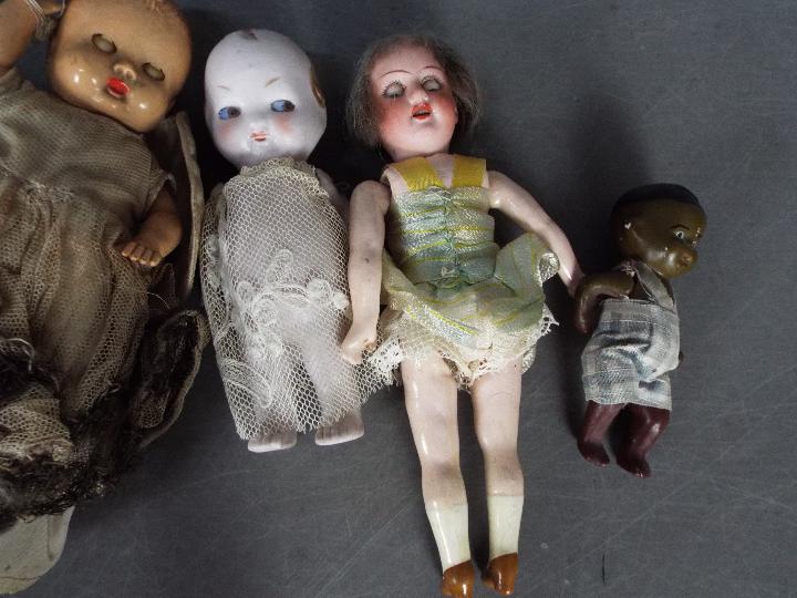 Tudor Rose, German Dolls, Other - A collection of vintage plastic,celluloid and bisque dolls. - Image 2 of 3