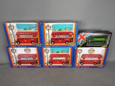 Tomica Dandy - Solido - A fleet of 6 x AEC RT London double deck buses,