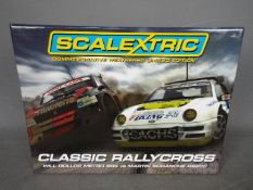 Scalextric - A limited edition Classic Rallycross set with Will Gollops MG Metro 6R4 and Martin