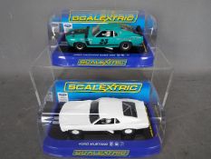 Scalextric - 2 x Ford Mustang models,