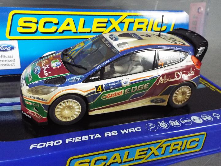 Scalextric - 2 x Ford Fiesta RS WRC models, - Image 2 of 3