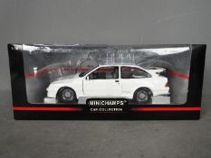 Minichamps - A boxed 1:18 scale diecast Ford Sierra RS 1988 by Minichamps.