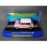 Scalextric - A limited edition Morris Mini Cooper in pink. C3224.