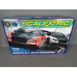 Scalextric - A boxed Bentley GT3 Racers set # C1349.