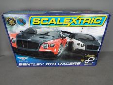 Scalextric - A boxed Bentley GT3 Racers set # C1349.