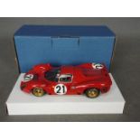 Racer Slot Cars - A rare and highly detailed Ferrari 330 P4 slot car,