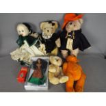 Gabrielle Designs, Barbie, Other - A small collection of modern soft toys and a doll,
