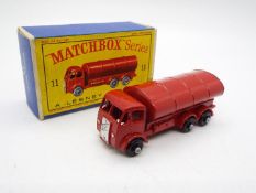 Matchbox, Lesney - A boxed Matchbox Regular Wheels 11 ERF 'Esso' Petrol Tanker.