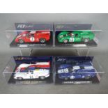 Flyslot - 4 x Lola T70 Mk3B models including 1969 Sebring car, 1970 Mangy Cours car,