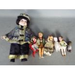 Tudor Rose, German Dolls, Other - A collection of vintage plastic,celluloid and bisque dolls.