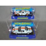 Scalextric - 2 x cars, Ford GT and Ford GT40 in Gulf colours. # C3324, # C3325.