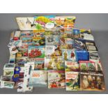 Matchbox - A collection of nine vintage Matchbox catalogues with approximately 20 Brooke Bond Tea