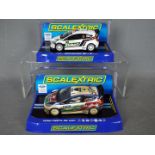 Scalextric - 2 x Ford Fiesta RS WRC models,