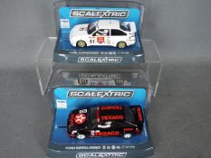 Scalextric - 2 x Ford Sierra RS500 Cosworth models,
