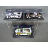 Flyslot - 3 x Lancia 037 models, 1983, Montecarlo Rally car in Martini livery,