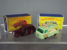 Matchbox, Lesney - Two boxed diecast model vehicles by Matchbox.