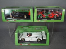 Mrslotcar - 3 x Mazda 787B slot cars designed by Ernie Mossetti in different liveries including a