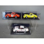 Flyslot - 3 x Porsche 911S models, 1970 Rally Montecarlo car,