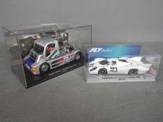 Fly - 2 x vehicles, a Porsche 917 LH Le Mans 1970 test car and a Buggyra MK002 race truck from 2002.