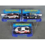 Scalextric - 3 x cars, a limited edition Mini Cooper and 2 x McLaren MP4-12C race cars.