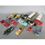 Dinky Toys, Corgi Toys, Matchbox - A collection of 14 unboxed diecast model vehicles.